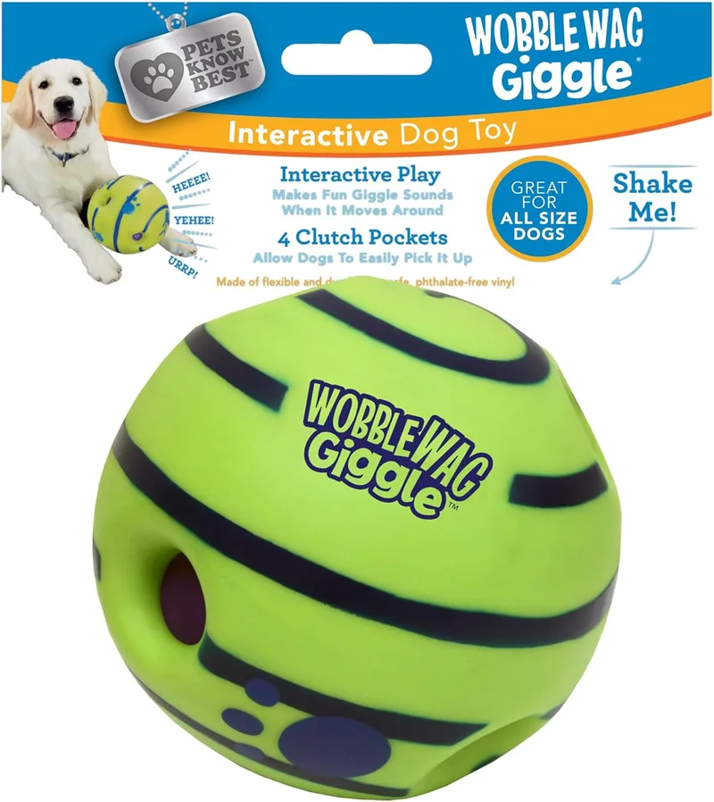 Wobble Wag Giggle Ball - Dog Enrichment Toy